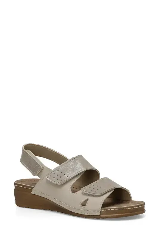 166359.Z4FX Beige Women's Comfort Sandal - 2