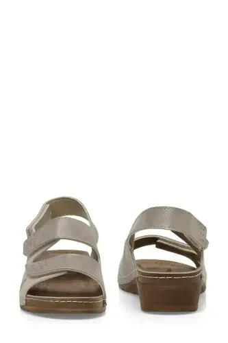 166359.Z4FX Beige Women's Comfort Sandal - 5
