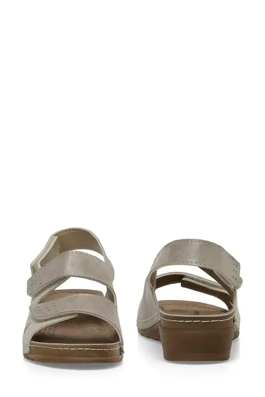 166359.Z4FX Beige Women's Comfort Sandal - 5