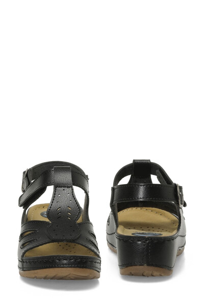 166375.Z5FX Black Women's Flat Sandals - 5