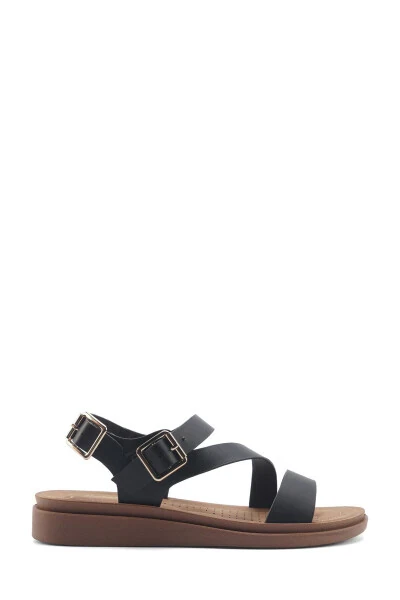 166925.z5fx Black Women's Comfort Sandals - 1