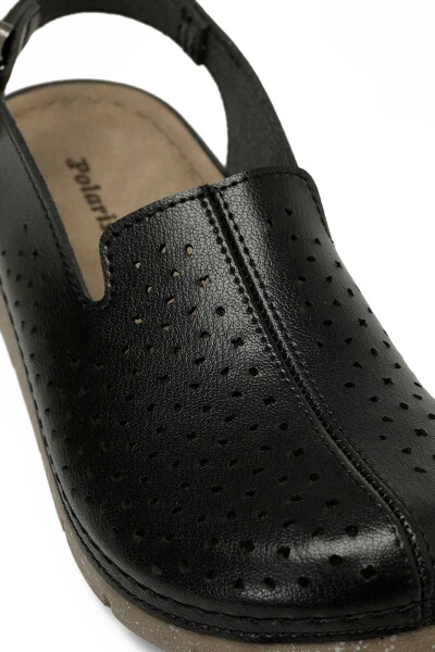 166931.Z5FX Qora ayollar qulay sandallari - 7