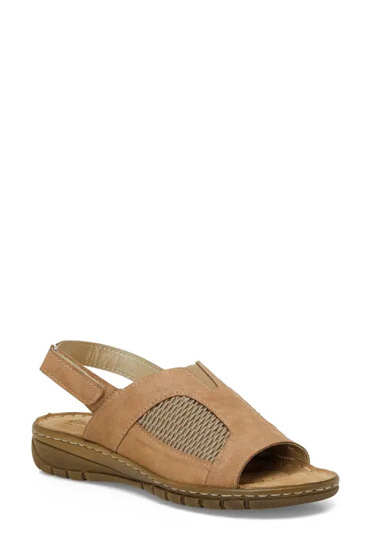 166968.Z5FX Women's Tan Flat Sandal - 2