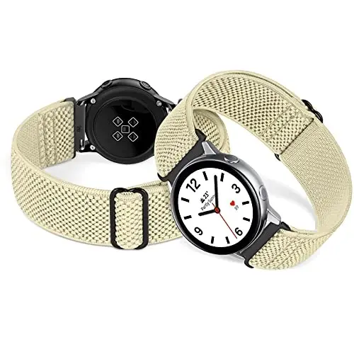 Relting Compatible with 16mm 18mm 19mm 20mm 22mm 24mm Watch Bands Quick Release Replacement Wristband,Adjustable Stretchy Nylon Solo Loop Straps Fabric Braided Sport Elastic Bands for Men Women - MODAZONE (1)