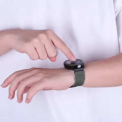 Relting Compatible with 16mm 18mm 19mm 20mm 22mm 24mm Watch Bands Quick Release Replacement Wristband,Adjustable Stretchy Nylon Solo Loop Straps Fabric Braided Sport Elastic Bands for Men Women - 6