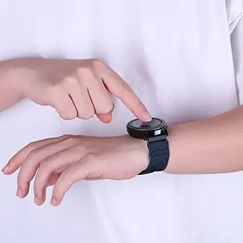 Relting Compatible with 16mm 18mm 19mm 20mm 22mm 24mm Watch Bands Quick Release Replacement Wristband,Adjustable Stretchy Nylon Solo Loop Straps Fabric Braided Sport Elastic Bands for Men Women - 6