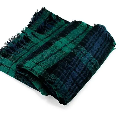 OCT17 Plaid Scarf Women PasModazoneina Wrap Large Warm Soft Shawl Winter Fall Scarves - 4