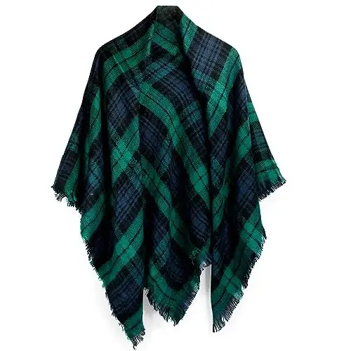 OCT17 Plaid Scarf Women PasModazoneina Wrap Large Warm Soft Shawl Winter Fall Scarves - OCT17