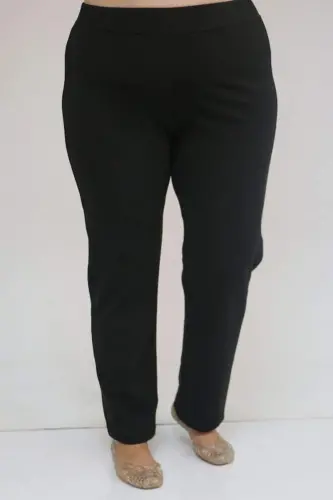 1733 Plus Size Zippered Hijab Swimsuit - Black - 3