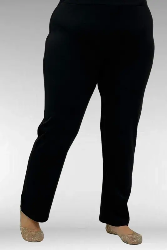 1733 Plus Size Zippered Hijab Swimsuit - Leaf Pattern Blue-Black - 3