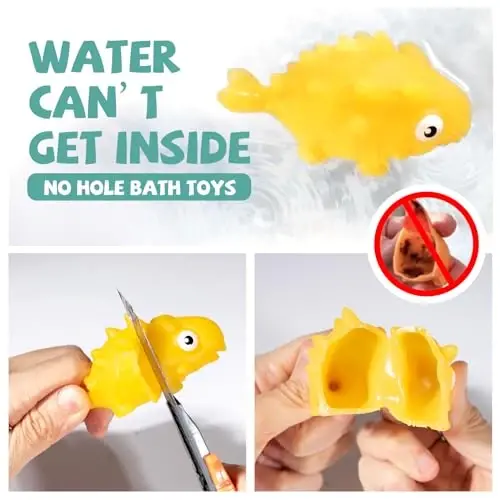 Hely Cancy Infant Bath Toys for 18 Months - No Hole Animal Bathtub Toys, Baby Bath Tub Toys - HELY (1)