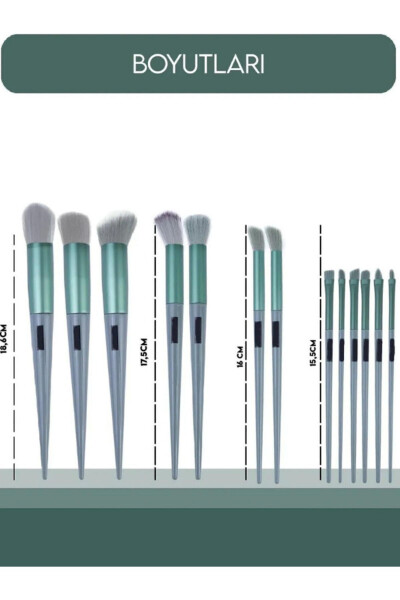 18 Piece Makeup Brush Set Makeup Sponge And Brush Set - 3