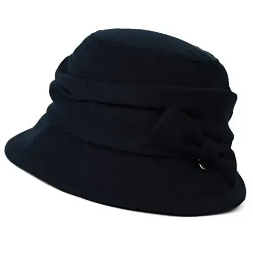 1920S Vintage Cloche Bucket Hat Packable Ladies Church Derby Party Fashion Floopy Winter 55-64CM 