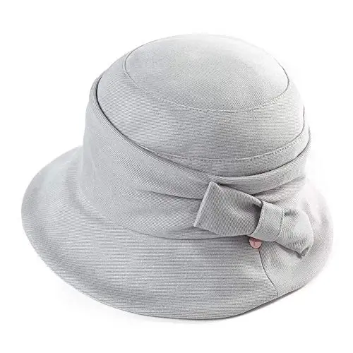 1920S Vintage Cloche Bucket Hat Packable Ladies Church Derby Party Fashion Floopy Winter 55-64CM - 2