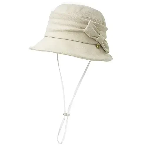 1920S Vintage Cloche Bucket Hat Packable Ladies Church Derby Party Fashion Floopy Winter 55-64CM - 3