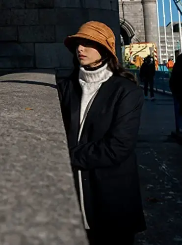 1920S Vintage Cloche Bucket Hat Packable Ladies Church Derby Party Fashion Floopy Winter 55-64CM 