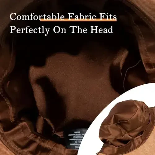 1920S Vintage Cloche Bucket Hat Packable Ladies Church Derby Party Fashion Floopy Winter 55-64CM - COMHATS (1)