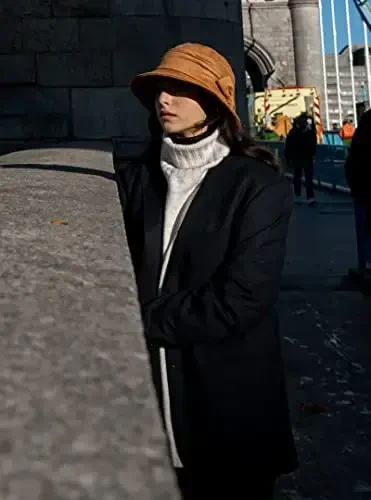 1920S Vintage Cloche Bucket Hat Packable Ladies Church Derby Party Fashion Floopy Winter 55-64CM - 3