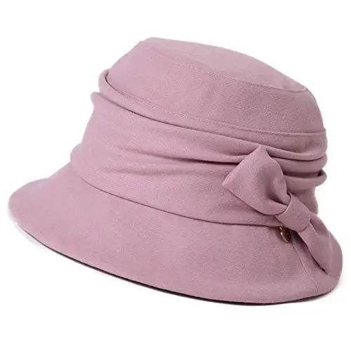 1920S Vintage Cloche Bucket Hat Packable Ladies Church Derby Party Fashion Floopy Winter 55-64CM - 1