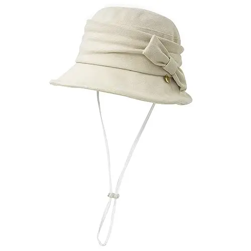 1920S Vintage Cloche Bucket Hat Packable Ladies Church Derby Party Fashion Floopy Winter 55-64CM - 3