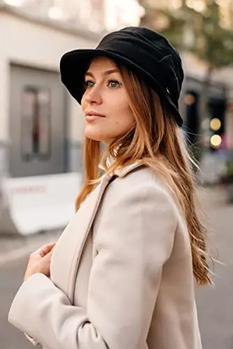 1920S Vintage Cloche Paqir Qalpog'i Yig'ma Ayollar Cherkovi Derbi Kechasi Moda Floppy Qish 55-64SM - 2