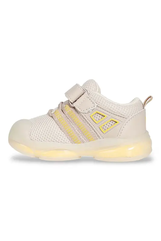 1936-Orante Işıklı İlkadım Bebek Günlük Spor Ayakkabı-BEJ - 4