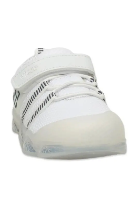 1936-Orante Işıklı İlkadım Bebek Günlük Spor Ayakkabı-Beyaz - 4