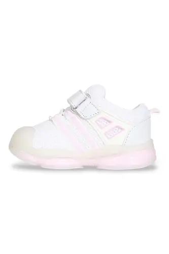 1936-Orante Işıklı İlkadım Bebek Günlük Spor Ayakkabı-BEYAZ - 4
