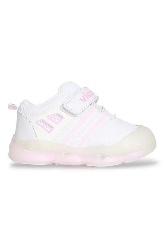1936-Orante Işıklı İlkadım Bebek Günlük Spor Ayakkabı-BEYAZ - VICCO