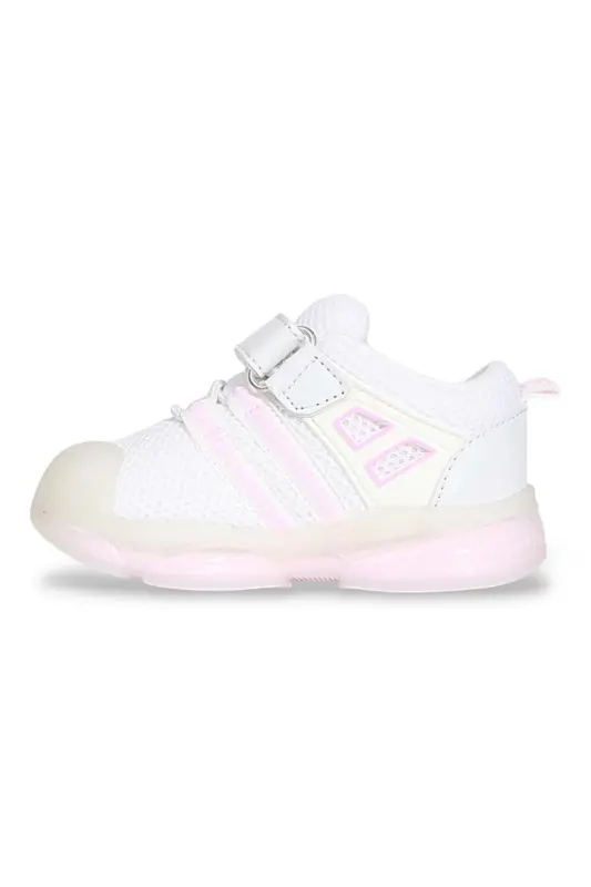 1936-Orante Işıklı İlkadım Bebek Günlük Spor Ayakkabı-BEYAZ - 4