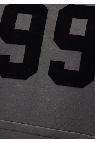 1991 Printed Gray Sweatshirt - 8