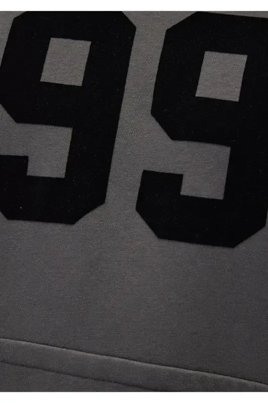 1991 Printed Gray Sweatshirt - 8