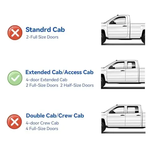 Window Visor for 1995-2004 Toyota Tacoma Access/Extended Cab, Out-Channel Rain Guards Shields Vent Deflector Shade Wind Dark Smoke for 95-04 Tacoma, Outside-Mount, 4PCS - CMVT AUTO (1)