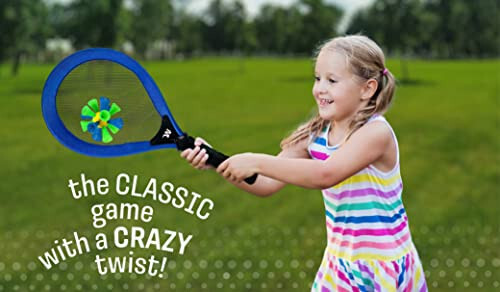 1i4 Group Whackminton - Perfect Racket Game for Adults & Kids - Fun Outdoor Sport for The Backyard, Beach & Lawn - Outdoor Toy - 7