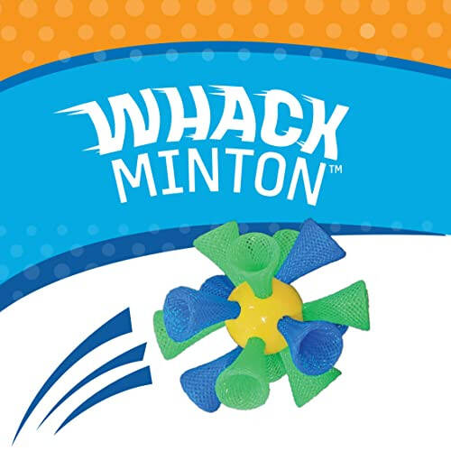 1i4 Group Whackminton - Perfect Racket Game for Adults & Kids - Fun Outdoor Sport for The Backyard, Beach & Lawn - Outdoor Toy - 8