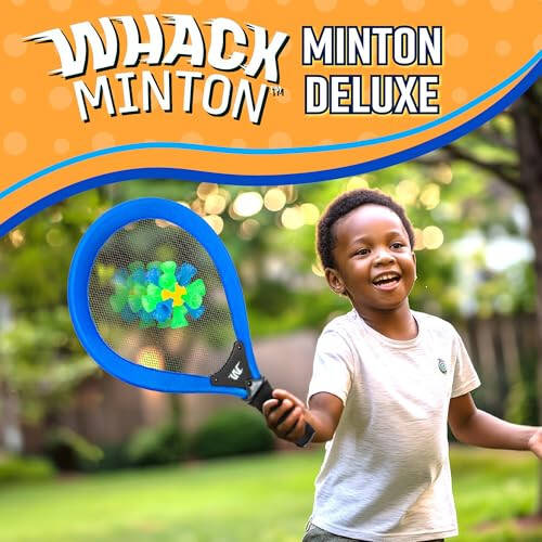 1i4 Group Whackminton - Perfect Racket Game for Adults & Kids - Fun Outdoor Sport for The Backyard, Beach & Lawn - Outdoor Toy - 2