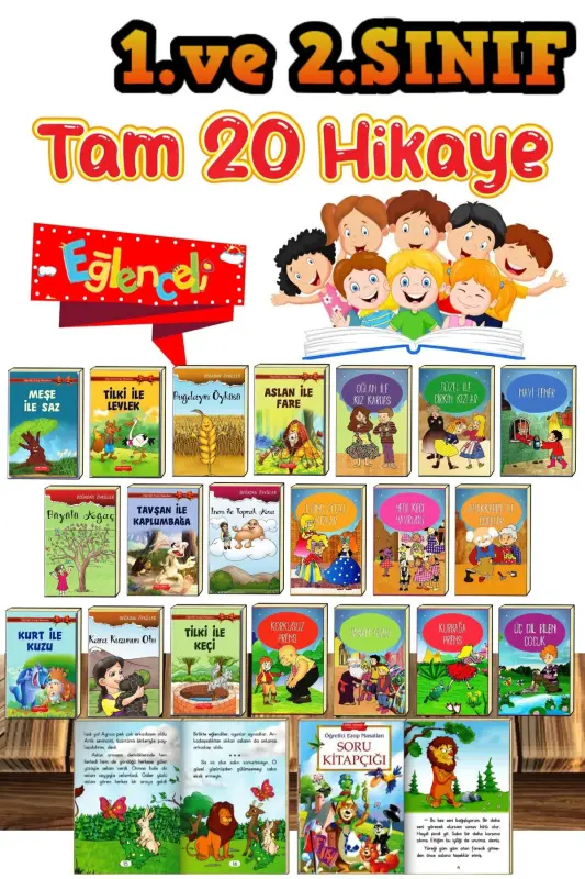 1st and 2nd Grade Story Reading Book La Fontaine Our Values Fairy Tales 20 Book Set - 1