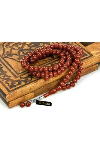 1st Quality 10mm 99 Beads Hajj Umrah Gift Rosary (10 Pieces) - Light Gray - İHVAN (1)