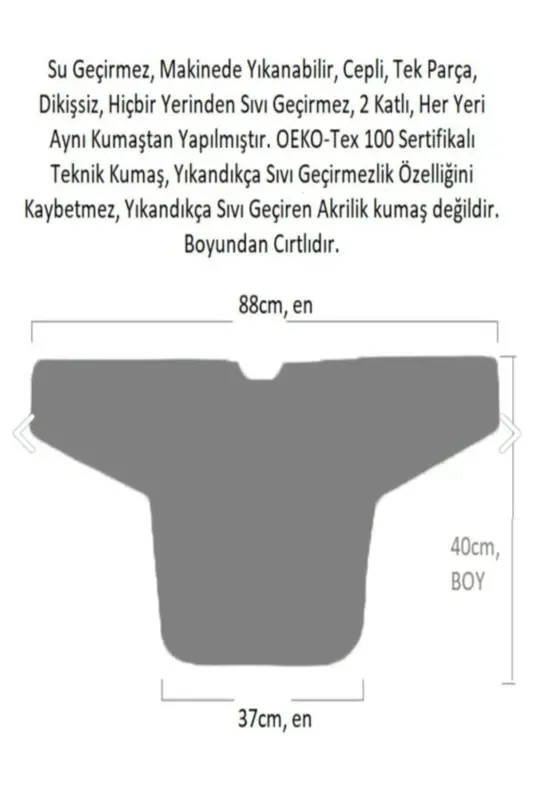 2-4 yosh Zoo, Suv o'tkazmaydigan, cho'ntakli, mashinada yuvish mumkin, Velcro, uzun yengli choksiz bolalar uchun old - zoo des - 7