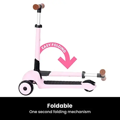 iSporter Luggage Scooter for Kids Ages 2-5 | Ride-On Suitcase Scooters for Boys Girls | Foldable & Height Adjustable, 110lbs Max - 5