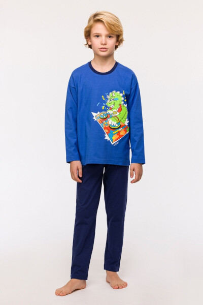 2-8 Years Old Boy Pajama-Plu - 875-Blue - 8