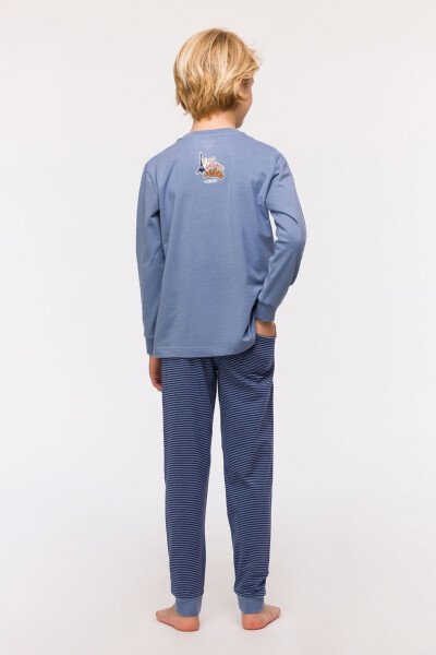 2-8 Years Old Boys Pajama-Pzl - 813-Blue - 18