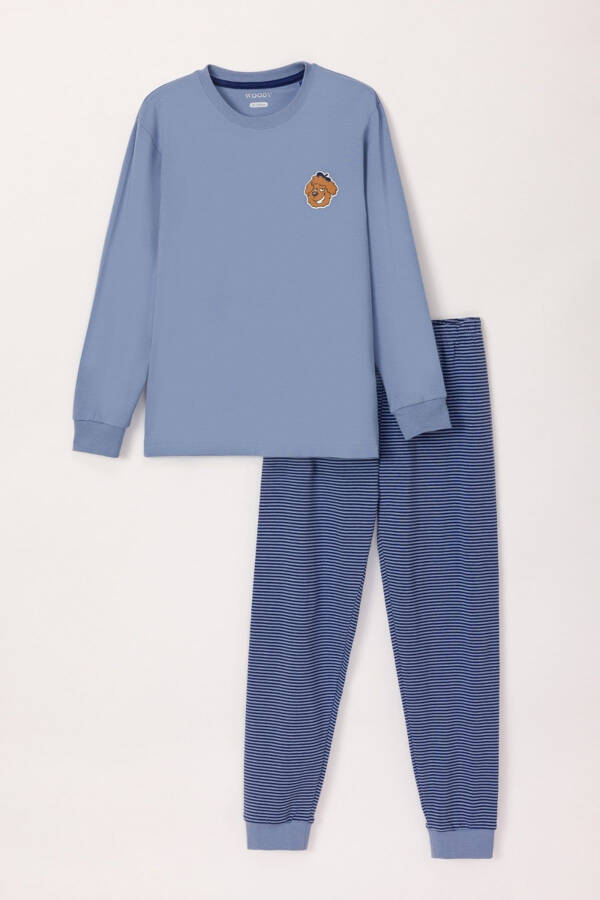 2-8 Years Old Boys Pajama-Pzl - 813-Blue - 13