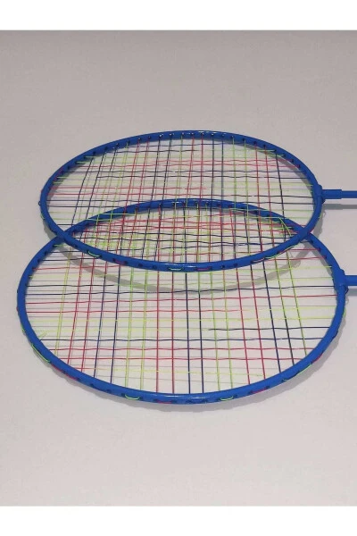 2 Adet Badminton Raketi & 1 Adet Badminton Topu Oyun Seti-MAVİ - 3