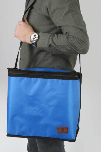 Sıcak Ve Soğuk Tutan Askılı Yalıtımlı Termal Çanta Soğutucu Piknik Çantası -2 Adet Buz Aküsü Hediye-Mavi - 3