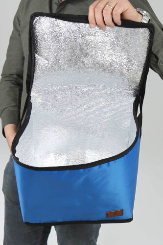 Sıcak Ve Soğuk Tutan Askılı Yalıtımlı Termal Çanta Soğutucu Piknik Çantası -2 Adet Buz Aküsü Hediye-Mavi - 4