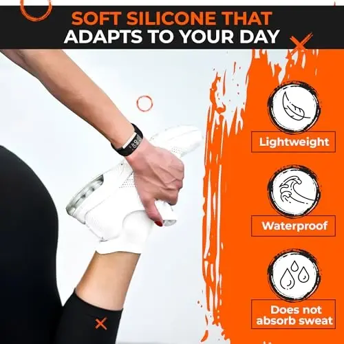 Reluen 2-Pack Bands Compatible with ID115Plus HR — Adjustable Silicone Wrist Straps - 4