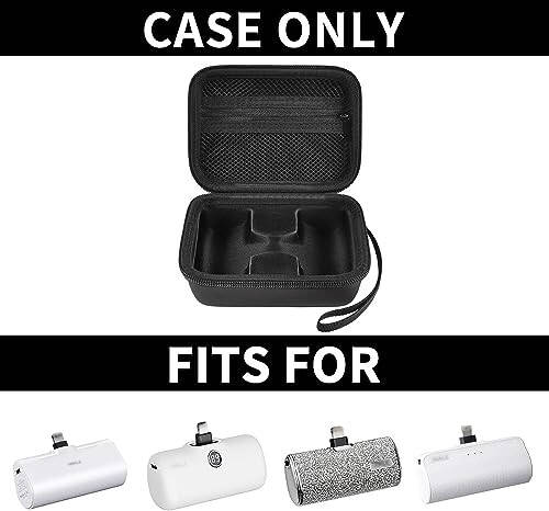 casmilee Portable Charger Power Bank Case for 2PCS Swyop/for Feob/for Charmast/for JEJILL/for LanLuk/for VEGER/for iWALK/for Taegila/for Kuulaa and More Small Charging Battery Pack - Bag Only (Black) | For Swyop/for Feob//for LanLuk/for VEGER/for Kuu - 2