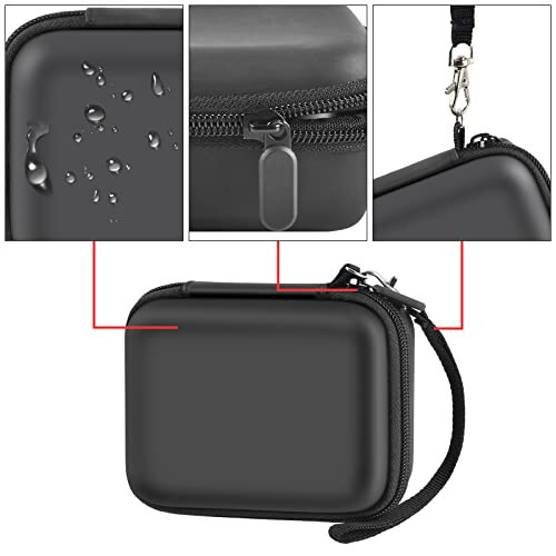casmilee Portable Charger Power Bank Case for 2PCS Swyop/for Feob/for Charmast/for JEJILL/for LanLuk/for VEGER/for iWALK/for Taegila/for Kuulaa and More Small Charging Battery Pack - Bag Only (Black) | For Swyop/for Feob//for LanLuk/for VEGER/for Kuu - 4