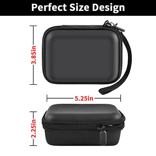 casmilee Portable Charger Power Bank Case for 2PCS Swyop/for Feob/for Charmast/for JEJILL/for LanLuk/for VEGER/for iWALK/for Taegila/for Kuulaa and More Small Charging Battery Pack - Bag Only (Black) | For Swyop/for Feob//for LanLuk/for VEGER/for Kuu - 5